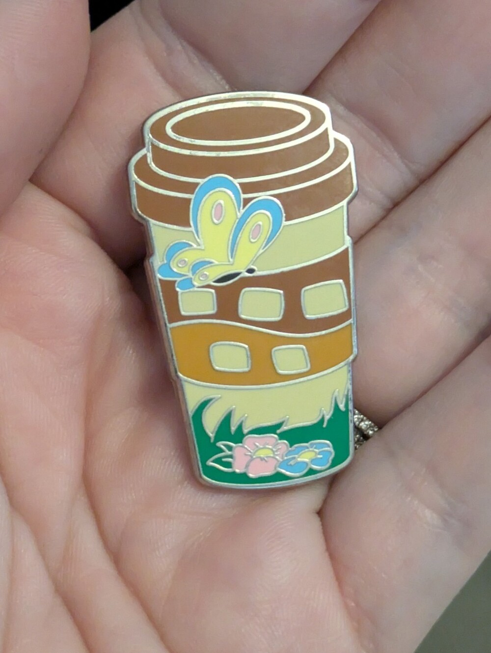 Bambi Disney Coffee Cup Enamel Pin